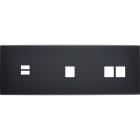 MODELEC - Façade Confidence Laiton Noir Mat Triple Horizontale U1 M1 M2