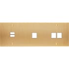 MODELEC - Façade Confidence Laiton Brosse Triple Horizontale U1 M1 M2 Vis