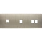 MODELEC - Façade Confidence Laiton Acier Brosse Triple Horizontale U1 M1 M2