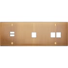 MODELEC - Façade Confidence Laiton Vieux Bronze Triple Horizontale U1 M1 M2 Vis