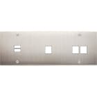MODELEC - Façade Confidence Laiton Nickel Satine Triple Horizontale U1 M1 M2 Vis