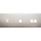 MODELEC - Façade Confidence Laiton Nickel Satine Triple Horizontale U1 M1 M2