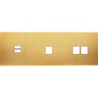 MODELEC - Façade Confidence Laiton Satine Triple Horizontale U1 M1 M2