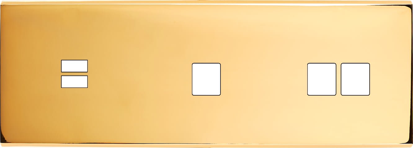 MODELEC - Façade Confidence Laiton Or Miroir Triple Horizontale U1 M1 M2