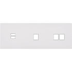 MODELEC - Façade Désir Blanc Mat Triple Horizontale U1 M1 M2
