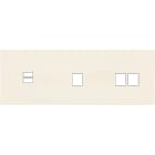 MODELEC - Façade Désir Ivoire Mat Triple Horizontale U1 M1 M2