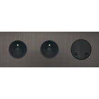 MODELEC - Façade Empreintes PLAN Canon Fusil Triple Horizontale 2 Prises de Courant SC M