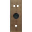 MODELEC - Façade Empreintes POINT Vieux Bronze Triple Verticale 2 boutons PC U1 M