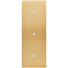 MODELEC - Façade Confidence Laiton Brosse Triple Verticale B1 B1 B1 à Vis