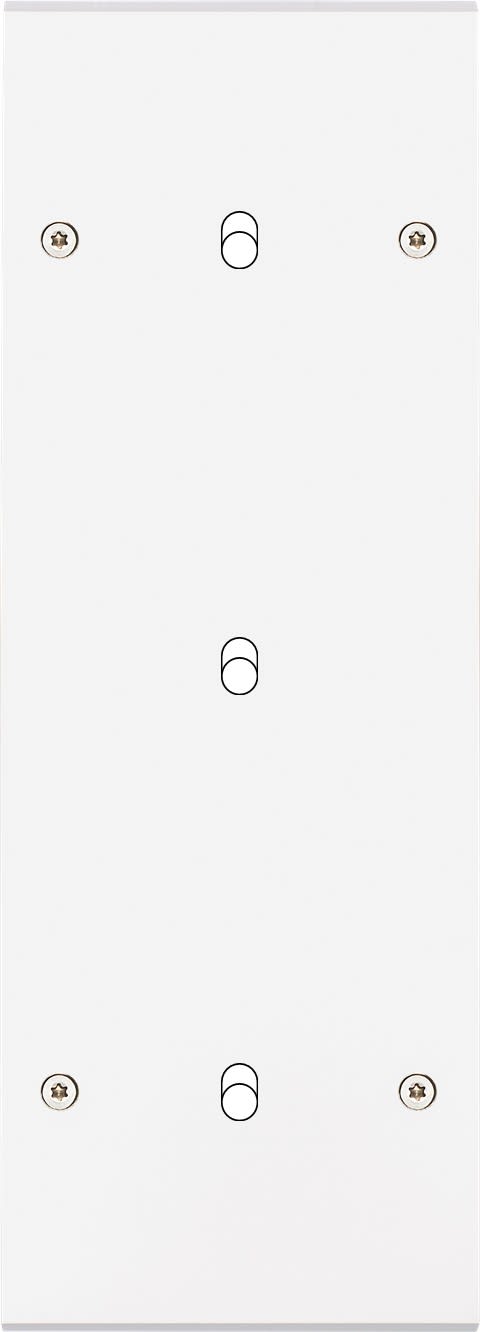 MODELEC - Façade Confidence Laiton Blanc Mat Triple Verticale B1 B1 B1 à Vis