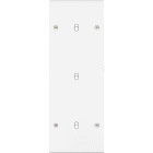 MODELEC - Façade Confidence Laiton Blanc Mat Triple Verticale B1 B1 B1 à Vis