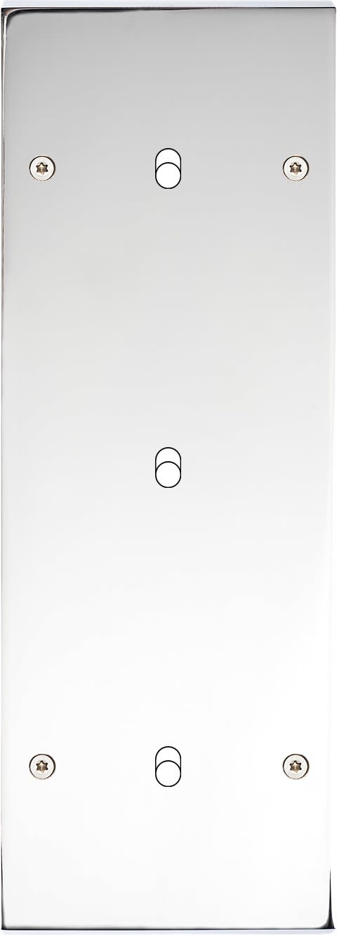 MODELEC - Façade Confidence Laiton Chrome Triple Verticale B1 B1 B1 à Vis