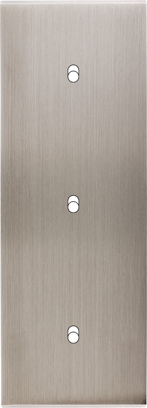 MODELEC - Façade Confidence Laiton Nickel Satine Triple Verticale B1 B1 B1