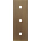MODELEC - Façade Empreintes PLAN Vieux Bronze Triple Verticale 1 bouton 1 bouton 1 bouton