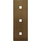 MODELEC - Façade Empreintes ANGLE Vieux Bronze Triple Verticale 1 bouton 1 bouton 1 bouton