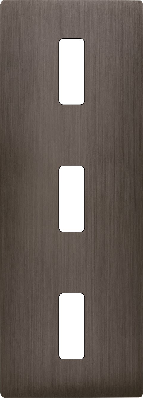 MODELEC - Façade "M" Laiton Canon Fusil Triple Verticale 1 Bouton 1 Bouton 1 Bouton