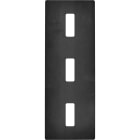 MODELEC - Façade "M" Acier Verni Triple Verticale 1 Bouton 1 Bouton 1 Bouton magnétique