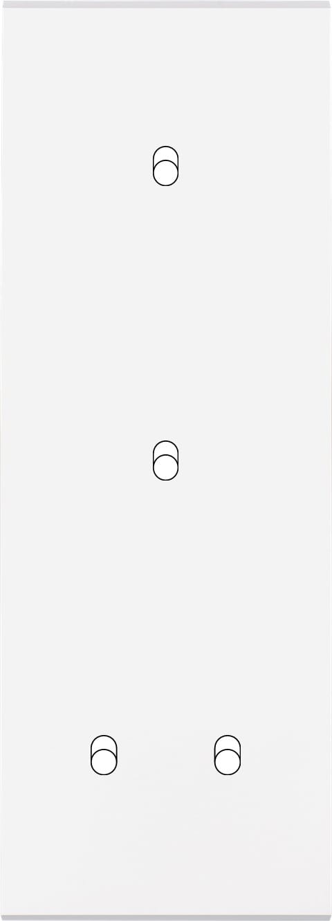 MODELEC - Façade Confidence Laiton Blanc Triple Verticale B1 B1 B2
