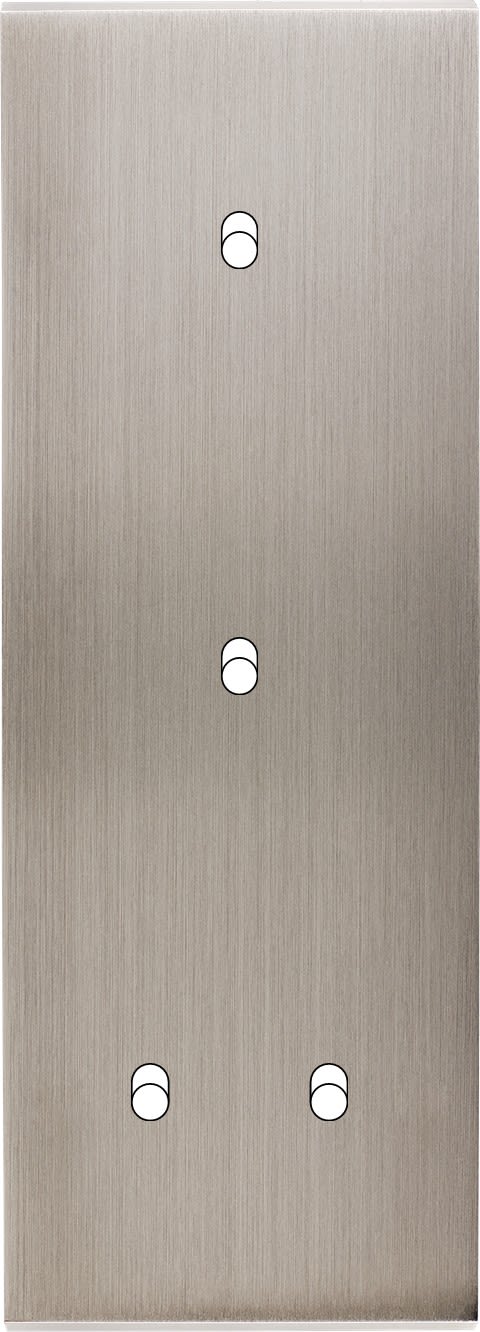 MODELEC - Façade Confidence Laiton Nickel Satine Triple Verticale B1 B1 B2
