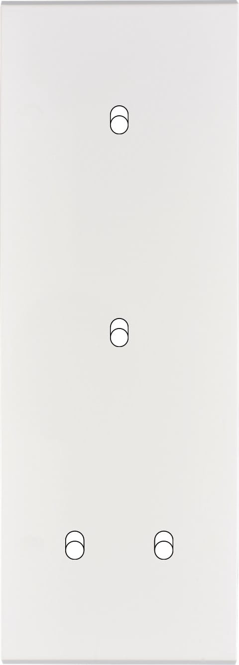 MODELEC - Façade Confidence Laiton Blanc Email Triple Verticale B1 B1 B2