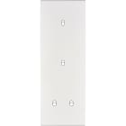MODELEC - Façade Confidence Laiton Blanc Email Triple Verticale B1 B1 B2