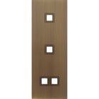 MODELEC - Façade Empreintes VOLUME Vieux Bronze Triple Verti 1 bouton 1 bouton 2 boutons M