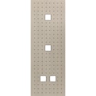 MODELEC - Façade Empreintes POINT Nickel Sat Triple Verti 1 bouton 1 bouton 2 boutons M