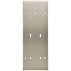MODELEC - Façade Confidence Laiton Acier Brosse Triple Verticale B1 B2 B2 à Vis