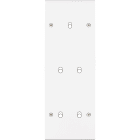MODELEC - Façade Confidence Laiton Blanc Mat Triple Verticale B1 B2 B2 à Vis