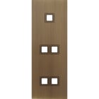 MODELEC - Façade Empreintes VOLUME Vieux Bronze Triple Verti 1 bouton 2 bouton 2 bouton M