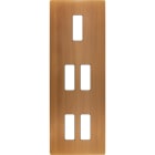 MODELEC - Façade "M" Laiton Vieux Bronze Triple Vert 1 Bouton 2 Boutons 2 Boutons magnétiq