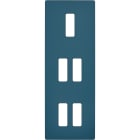 MODELEC - Façade "M" Gris Mat Triple Verticale 1 Bouton 2 Boutons 2 Boutons magnétique