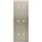 MODELEC - Façade Confidence Laiton Acier Brosse Triple Verticale B2 B2 B2 à Vis