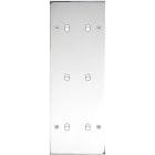 MODELEC - Façade Confidence Laiton Chrome Triple Verticale B2 B2 B2 à Vis