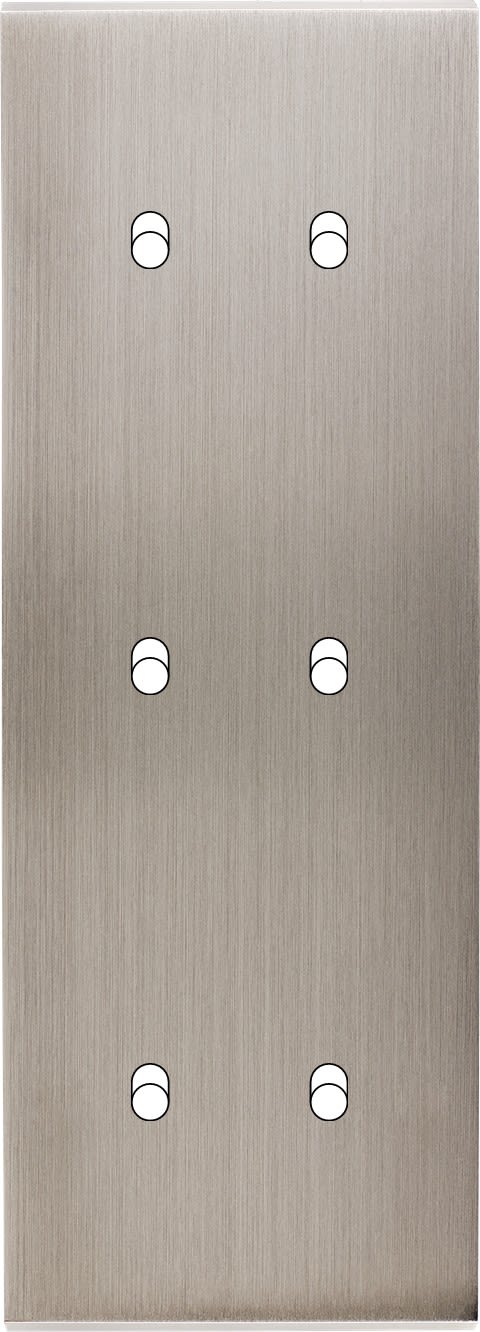MODELEC - Façade Confidence Laiton Nickel Satine Triple Verticale B2 B2 B2