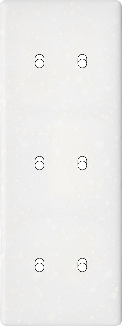 MODELEC - Façade Hitera Terrazzo Blanc Triple Verticale B2 B2 B2