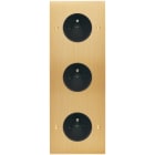 MODELEC - Façade Confidence Laiton Brosse Triple Verticale PC Pc PC à Vis