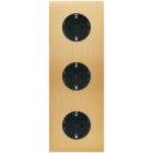 MODELEC - Façade Confidence Laiton Brosse Triple Verticale PCK Pck Pck