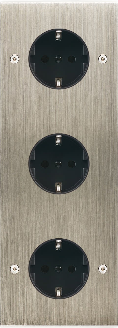 MODELEC - Façade Confidence Laiton Acier Triple Verticalepckpckpck V