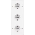 MODELEC - Façade Confidence Laiton Blanc Triple Verticale Pckpckpck V