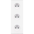 MODELEC - Façade Confidence Laiton Blanc Triple Verticale PC Pc Pc
