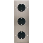 MODELEC - Façade Confidence Laiton Nickel Satine Triple Verticale 3Xpck V