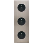 MODELEC - Façade Confidence Laiton Nickel Satine Triple Verticale PC Pc Pc