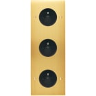 MODELEC - Façade Confidence Laiton Satine Triple Verticale PC Pc PC à Vis