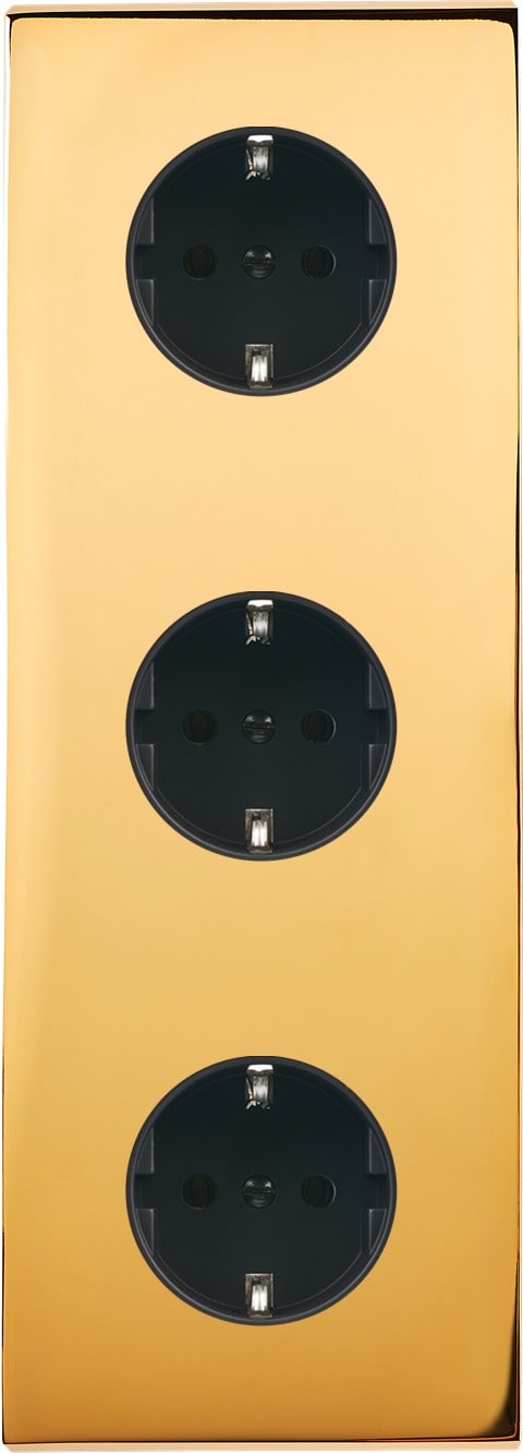 MODELEC - Façade Confidence Laiton Or Miroir Triple Verticale PCK Pck Pck