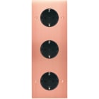 MODELEC - Façade Confidence Laiton Cuivre Satine Triple Verticale Pckpckpck V