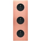 MODELEC - Façade Confidence Laiton Cuivre Satine Triple Verticale PC Pc PC à Vis