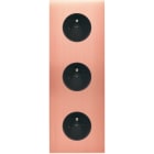 MODELEC - Façade Confidence Laiton Cuivre Satine Triple Verticale PC Pc Pc