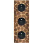 MODELEC - Façade Fascination Laiton Onde Triple Verticale PC Pc PC à Vis