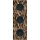 MODELEC - Façade Fascination Laiton Fauve Triple Verticale PC Pc Pc